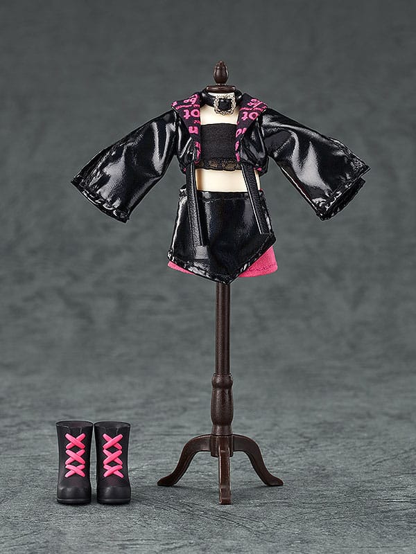 Accessori originali per personaggi di bambole Nendoroid, set di abiti: abito da idolo - ragazza (rosso rosa)