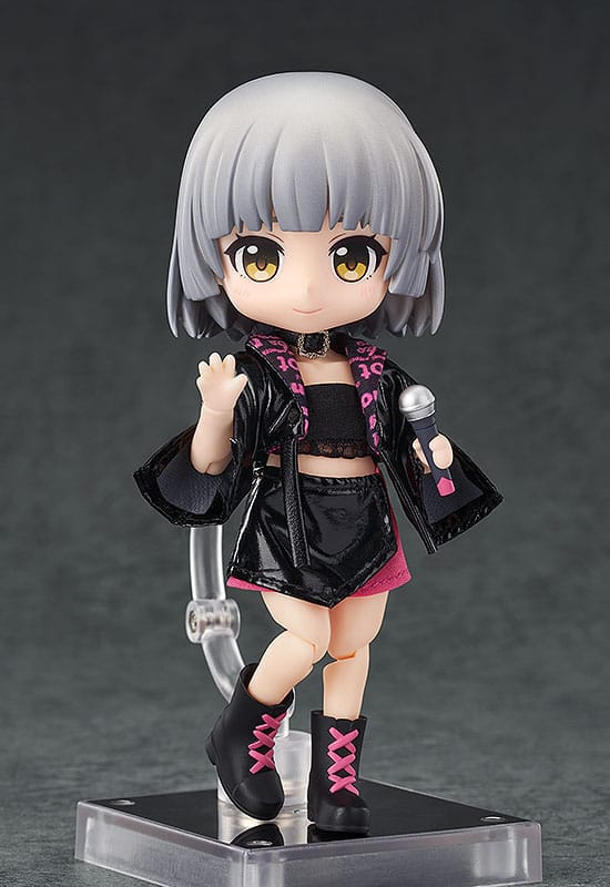 Accessori originali per personaggi di bambole Nendoroid, set di abiti: abito da idolo - ragazza (rosso rosa)
