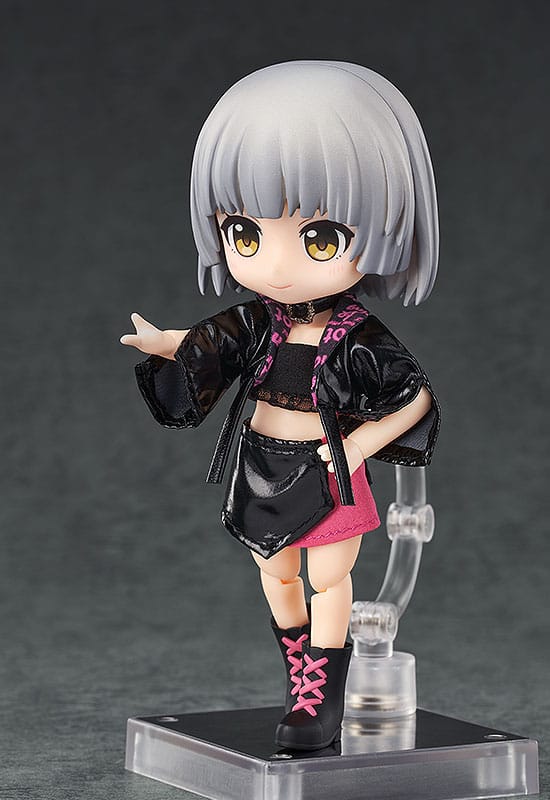 Accessori originali per personaggi di bambole Nendoroid, set di abiti: abito da idolo - ragazza (rosso rosa)