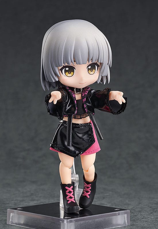 Accessori originali per personaggi di bambole Nendoroid, set di abiti: abito da idolo - ragazza (rosso rosa)