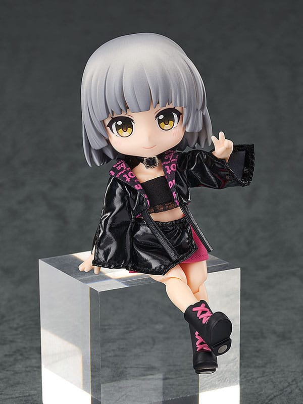 Accessori originali per personaggi di bambole Nendoroid, set di abiti: abito da idolo - ragazza (rosso rosa)