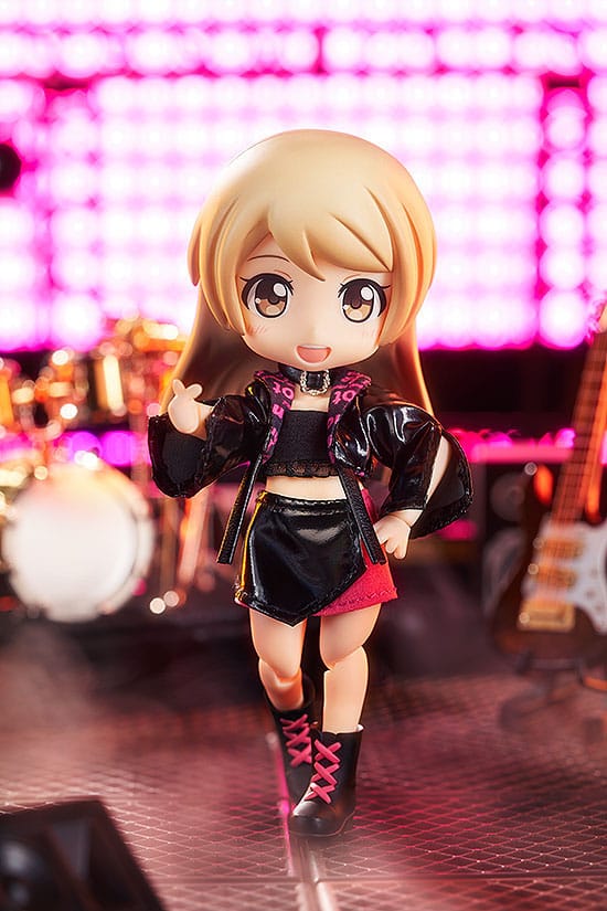 Accessori originali per personaggi di bambole Nendoroid, set di abiti: abito da idolo - ragazza (rosso rosa)
