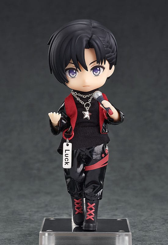 Accessori originali per personaggi di bambole Nendoroid, set di abiti: abito da idolo - ragazzo (rosso intenso)