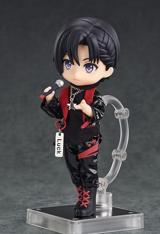 Accessori originali per personaggi di bambole Nendoroid, set di abiti: abito da idolo - ragazzo (rosso intenso)