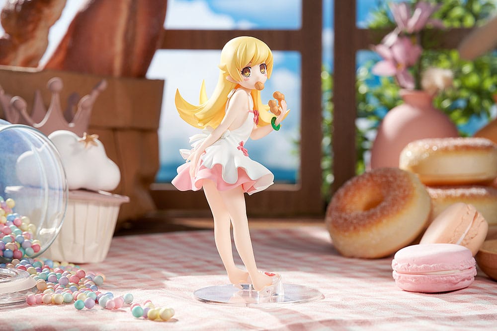 Statua in PVC della serie Monogatari Pop Up Parade di Shinobu Oshino, 14 cm