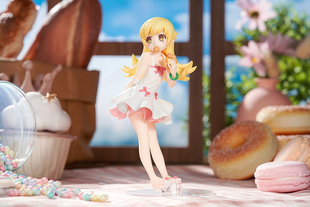 Statua in PVC della serie Monogatari Pop Up Parade di Shinobu Oshino, 14 cm