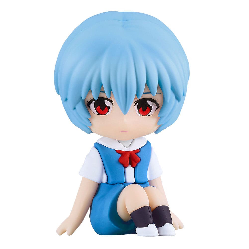 Rebuild of Evangelion Rubber Mascot Nendroid Plus Mini Figure Rei Ayanami 8 cm