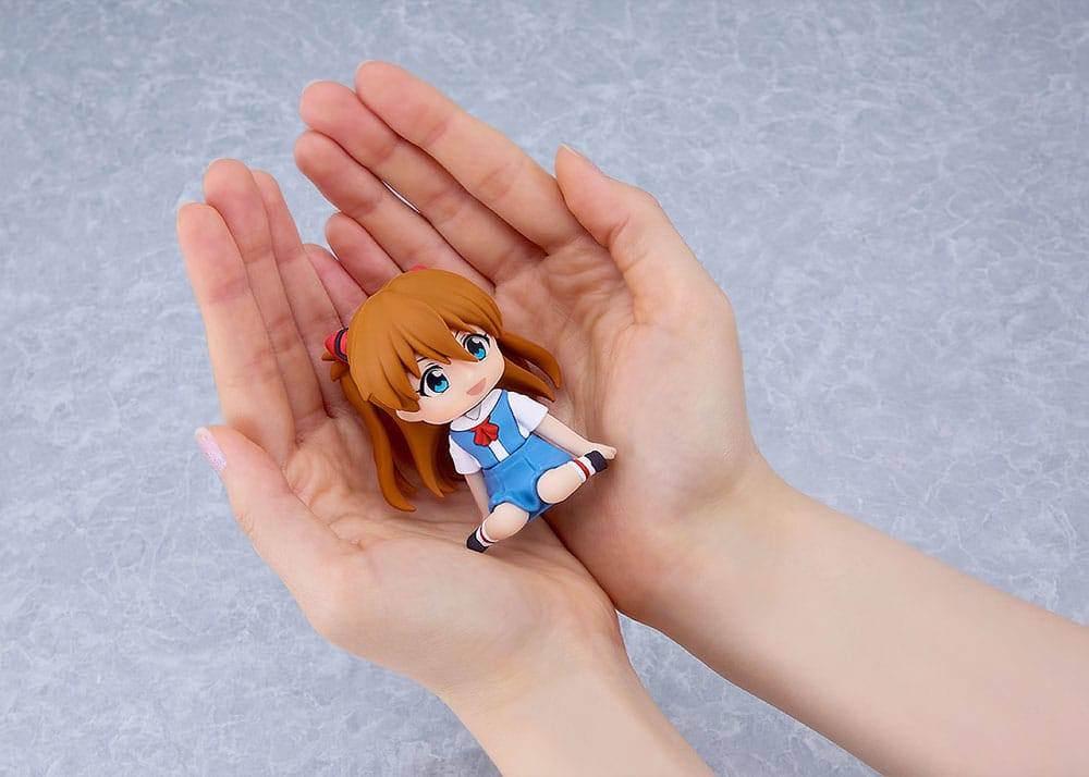 Rebuild of Evangelion Rubber Mascot Nendroid Plus Mini Figure Asuka Shikinami Langley 8 cm
