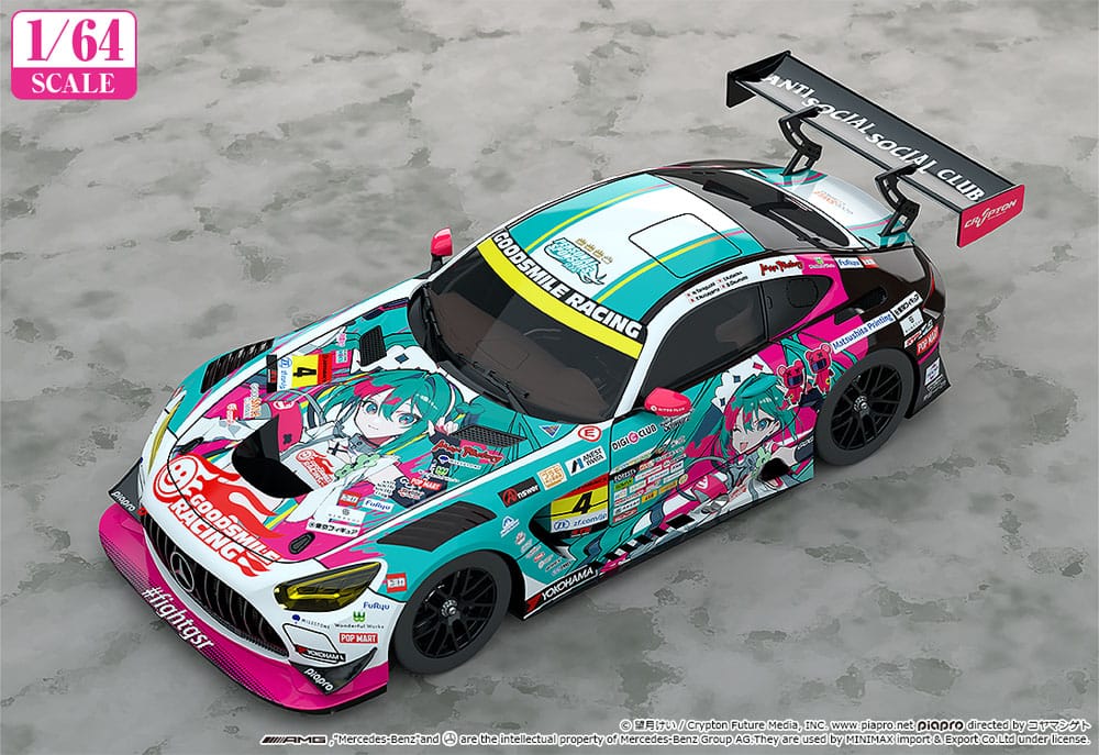 Hatsune Miku GT Project Vehicle 1/64 Hatsune Miku AMG 2025 Season Opening Ver. 7 cm