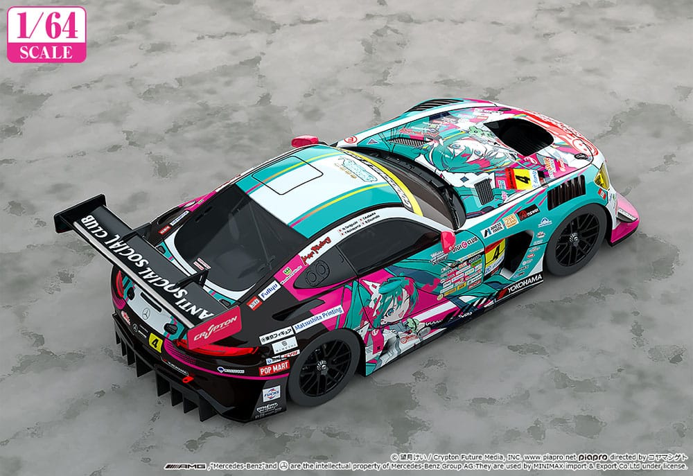 Hatsune Miku GT Project Vehicle 1/64 Hatsune Miku AMG 2025 Season Opening Ver. 7 cm