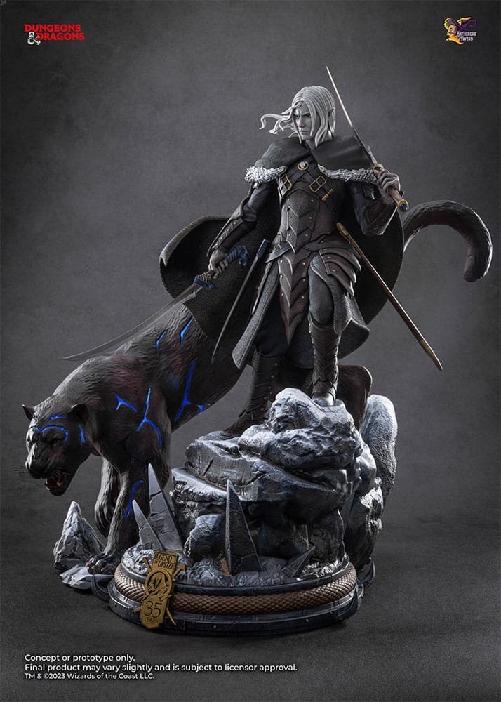 Dungeons & Dragons Statue 1/4 Drizzt Do'Urden (35th Anniversary Edition) Previews Exclusive 40 cm