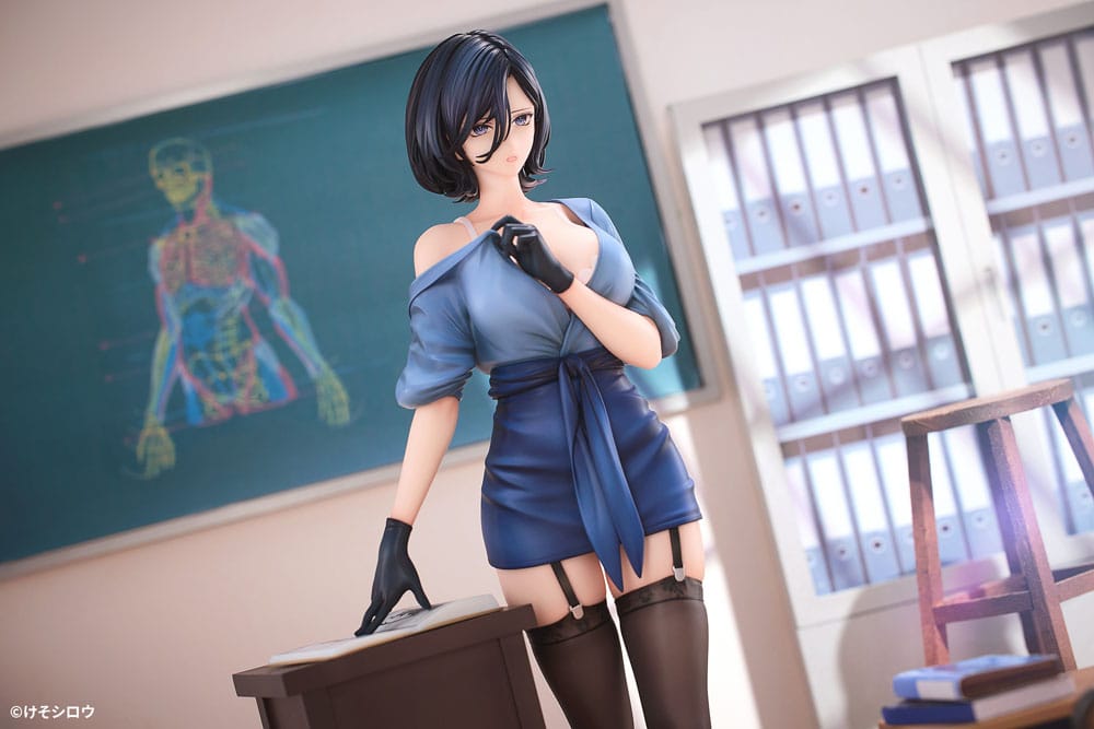 Original Character PVC Statue 1/6 Toutotsu ni Nugidasu Tennen Bijutsu Kyoushi Rumi Illustration by Keso Shirou 28 cm