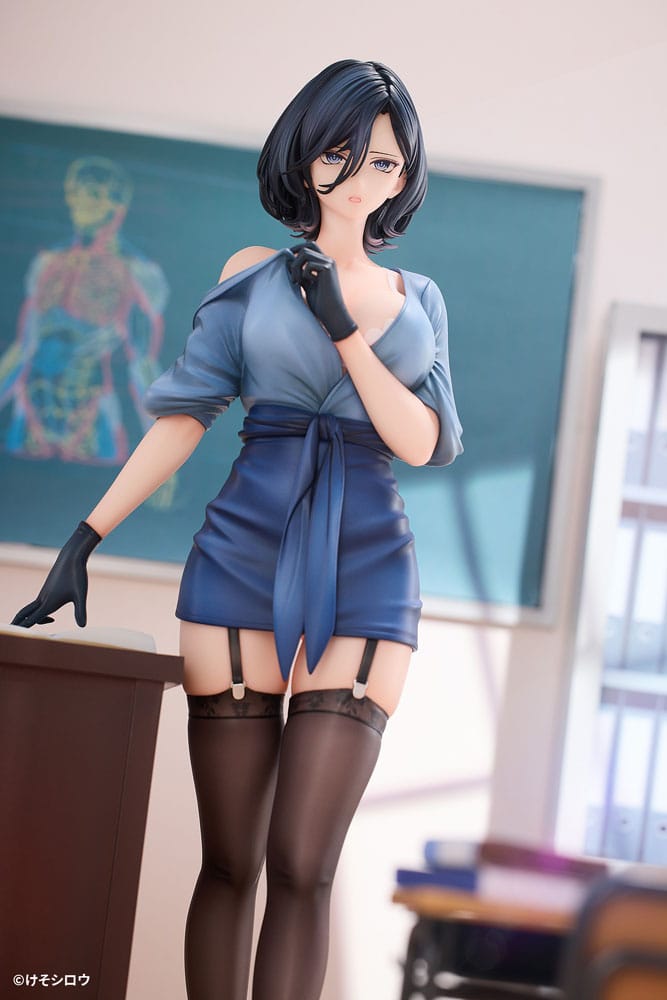 Original Character PVC Statue 1/6 Toutotsu ni Nugidasu Tennen Bijutsu Kyoushi Rumi Illustration by Keso Shirou 28 cm