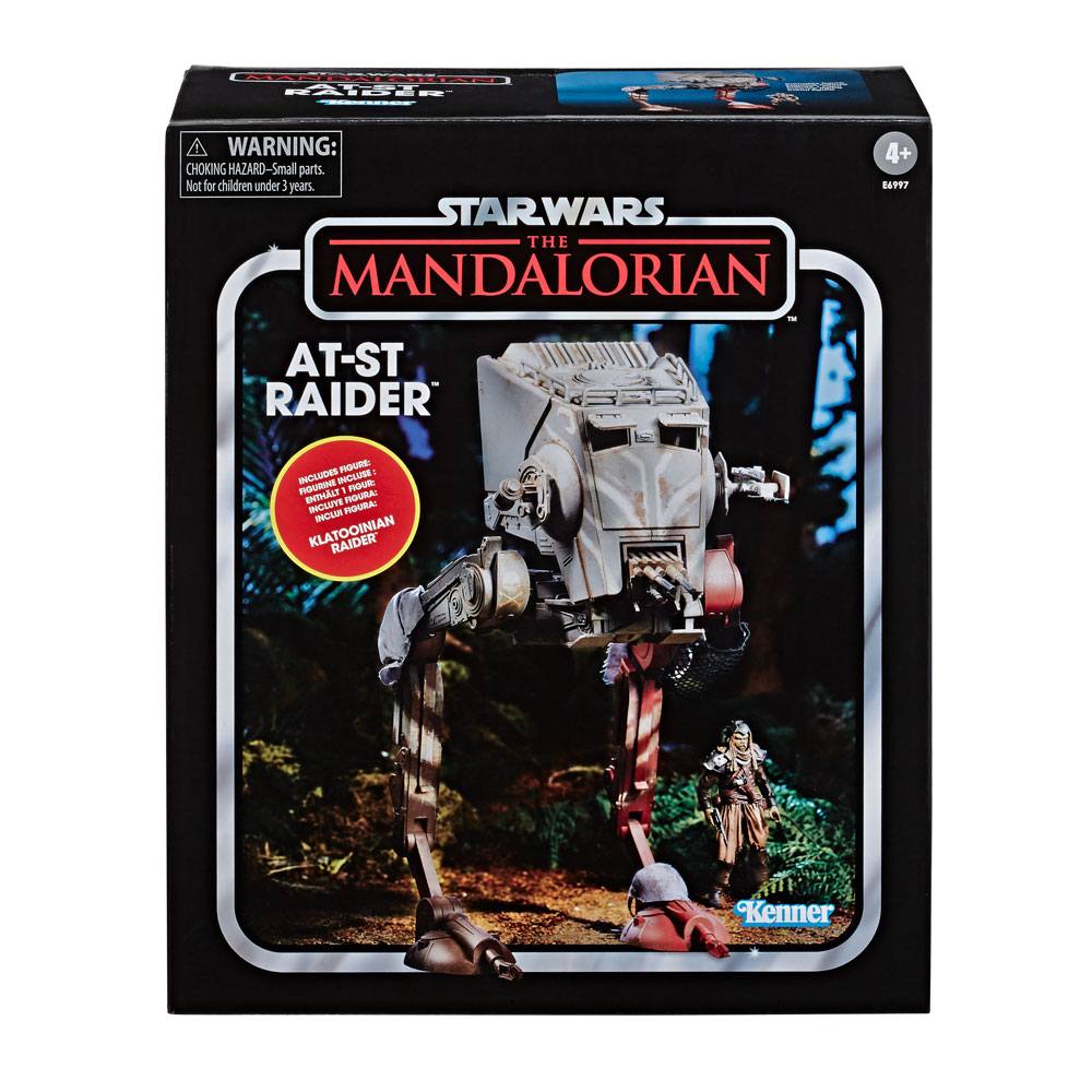 Star Wars The Mandalorian Vintage Collection Vehicle AT-ST Raider & Klatooinian