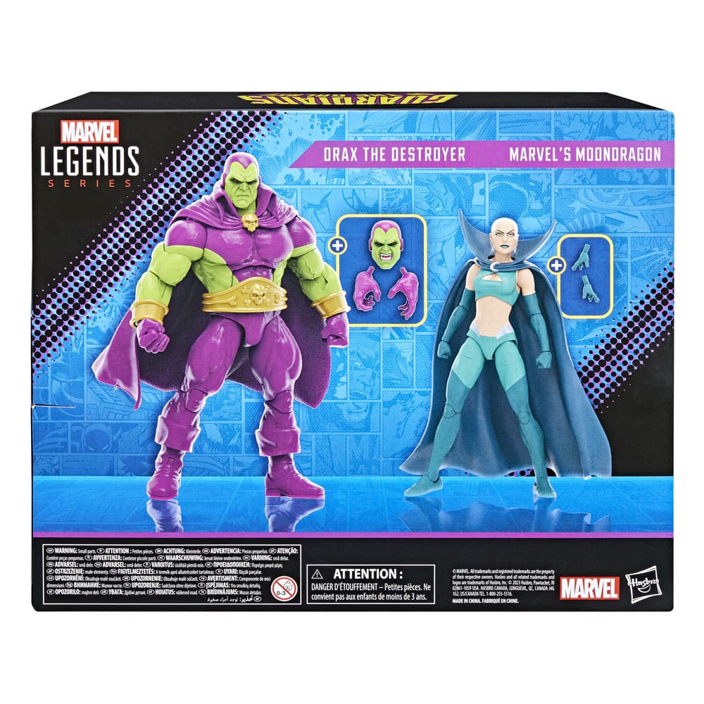 Guardians of the Galaxy Marvel Legends Action Figure 2-Pack Drax the Destroyer &amp; Marvel's Moondragon 15 cm