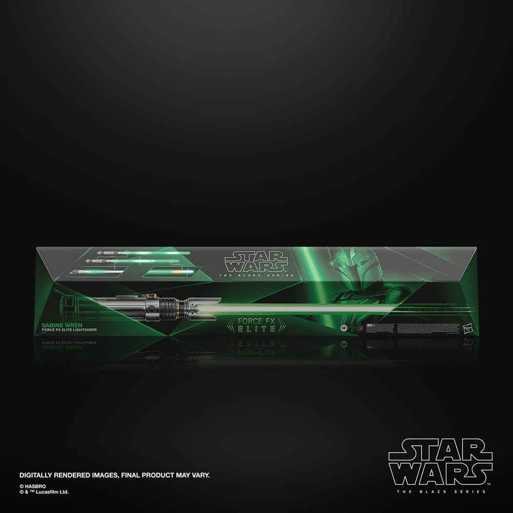 Star Wars: Ahsoka Black Series Replica della spada laser Force FX Elite di Sabine Wren