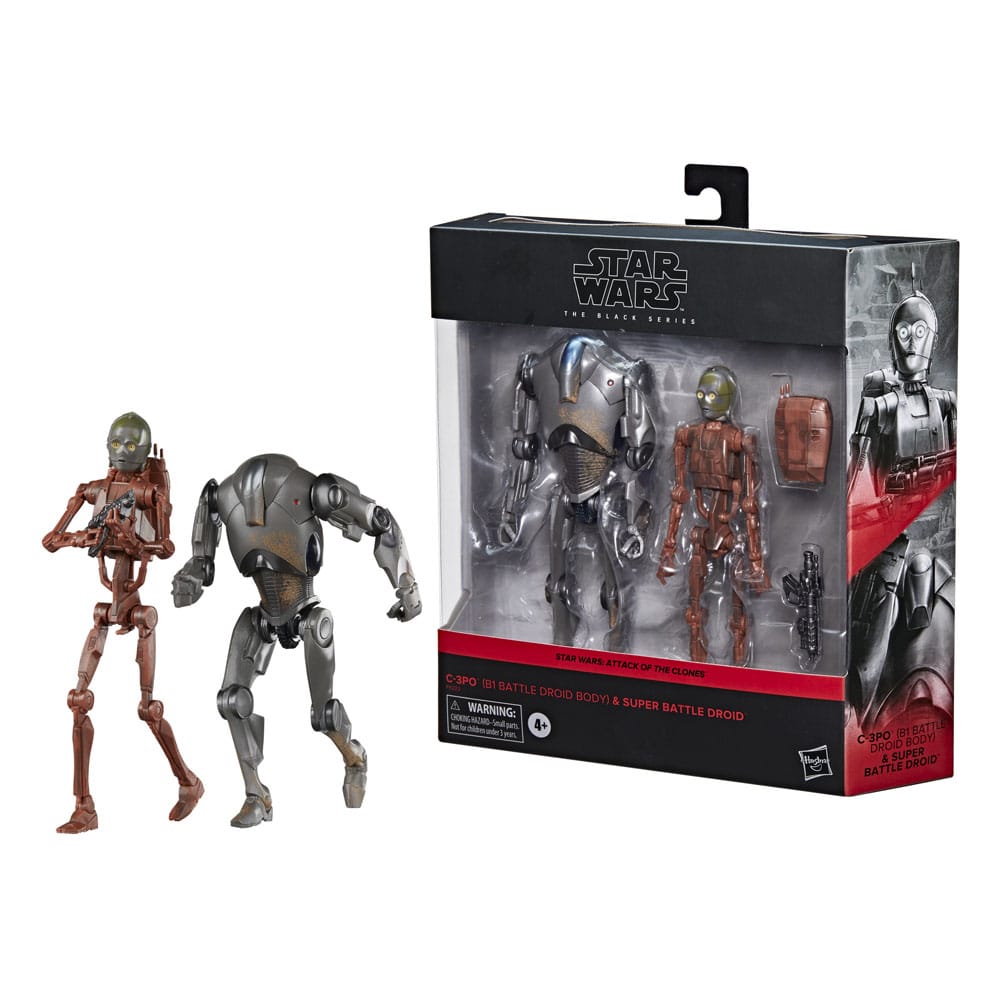 Star Wars Episode II Black Series Action Figure 2-Pack C-3PO (B1 Battle Droid Body) &amp; Super Battle Droid 15 cm