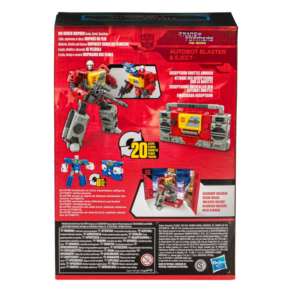 The Transformers: The Movie Generations Studio Series Voyager Class Action Figure Autobot Blaster & Eject 16 cm