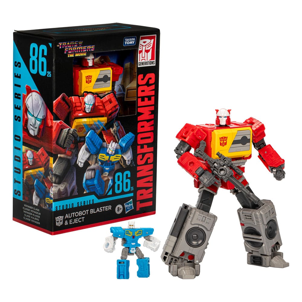 The Transformers: The Movie Generations Studio Series Voyager Class Action Figure Autobot Blaster & Eject 16 cm