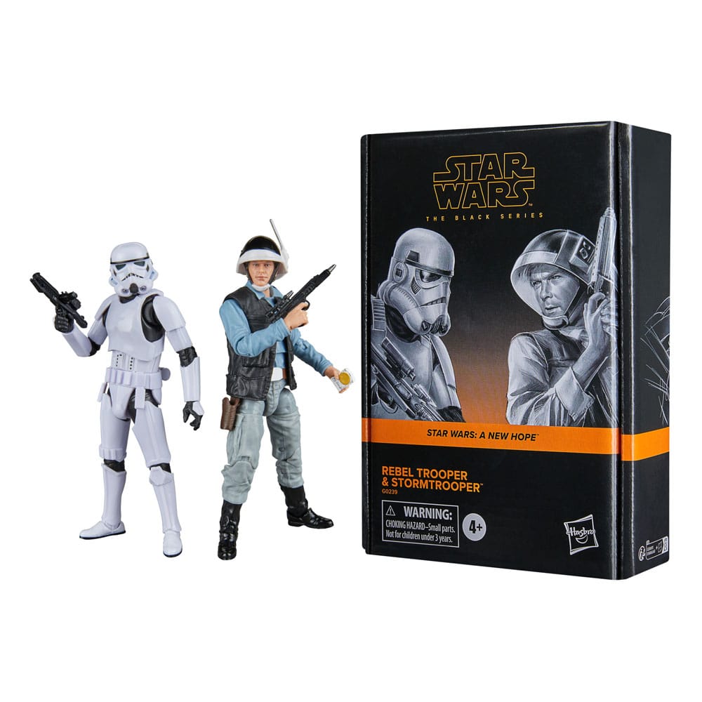 Star Wars Episode IV Black Series Action Figure 2-Pack Rebel Trooper &amp; Stormtrooper 15 cm