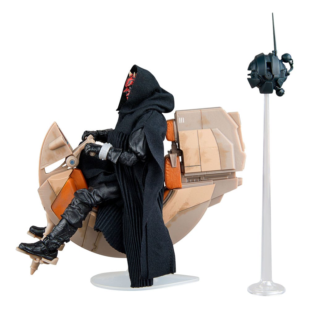 Star Wars Episode I Black Series Vehicle with Action Figure Darth Maul & Sith Speeder SDCC 2024