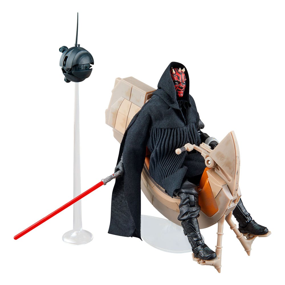 Star Wars Episode I Black Series Vehicle with Action Figure Darth Maul & Sith Speeder SDCC 2024