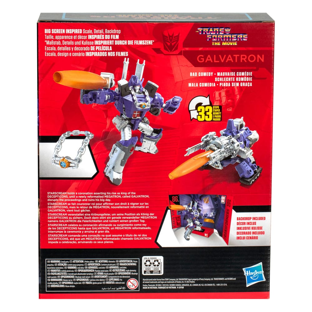 Transformers: The Movie Studio Series Leader Class Action Figure Galvatron 22 cm