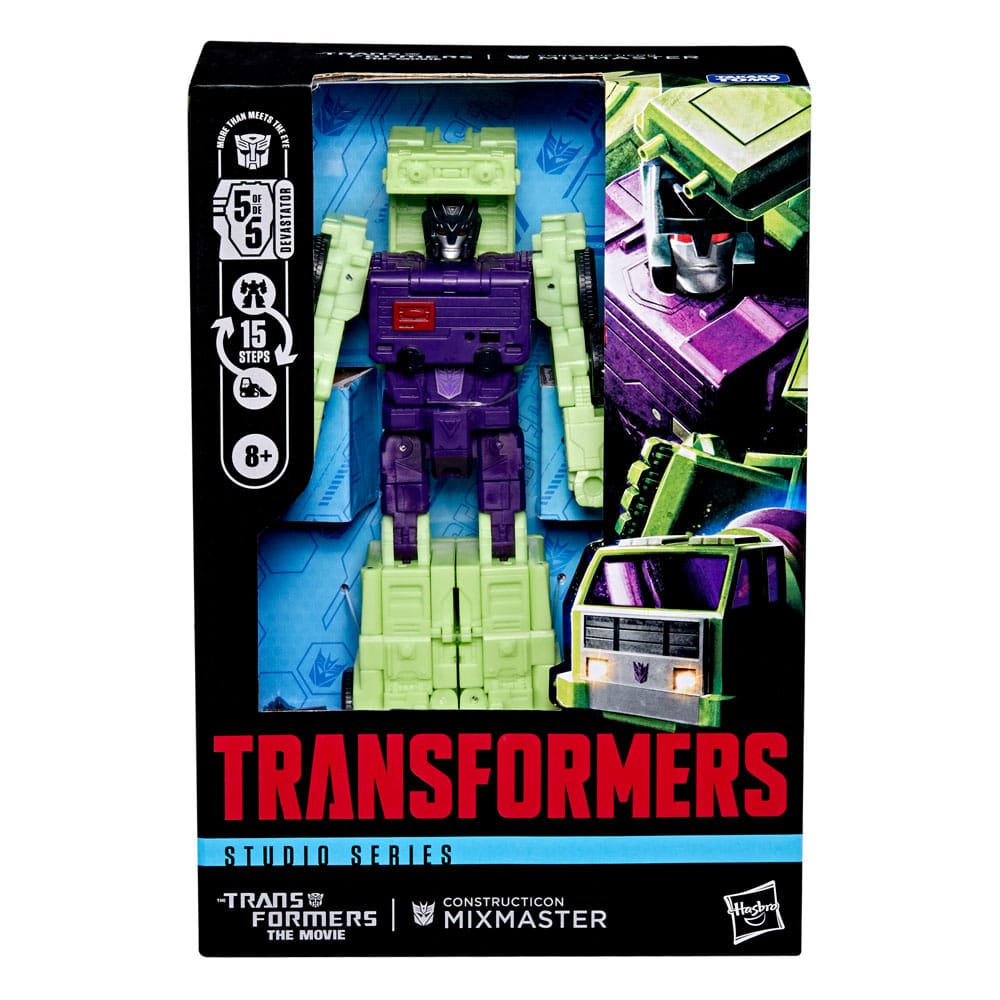 The Transformers: The Movie Studio Series Voyager Class Action Figure Constructicon Mixmaster 16 cm