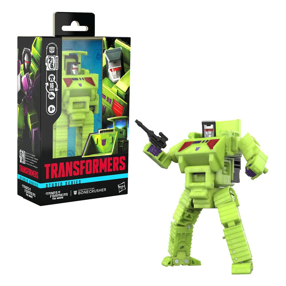 The Transformers: The Movie Generations Studio Series Deluxe Class Action Figure Constructicon Bonecrusher 11 cm