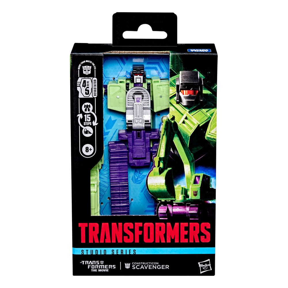 The Transformers: The Movie Studio Series Deluxe Class Action Figure Constructicon Scavenger 11 cm