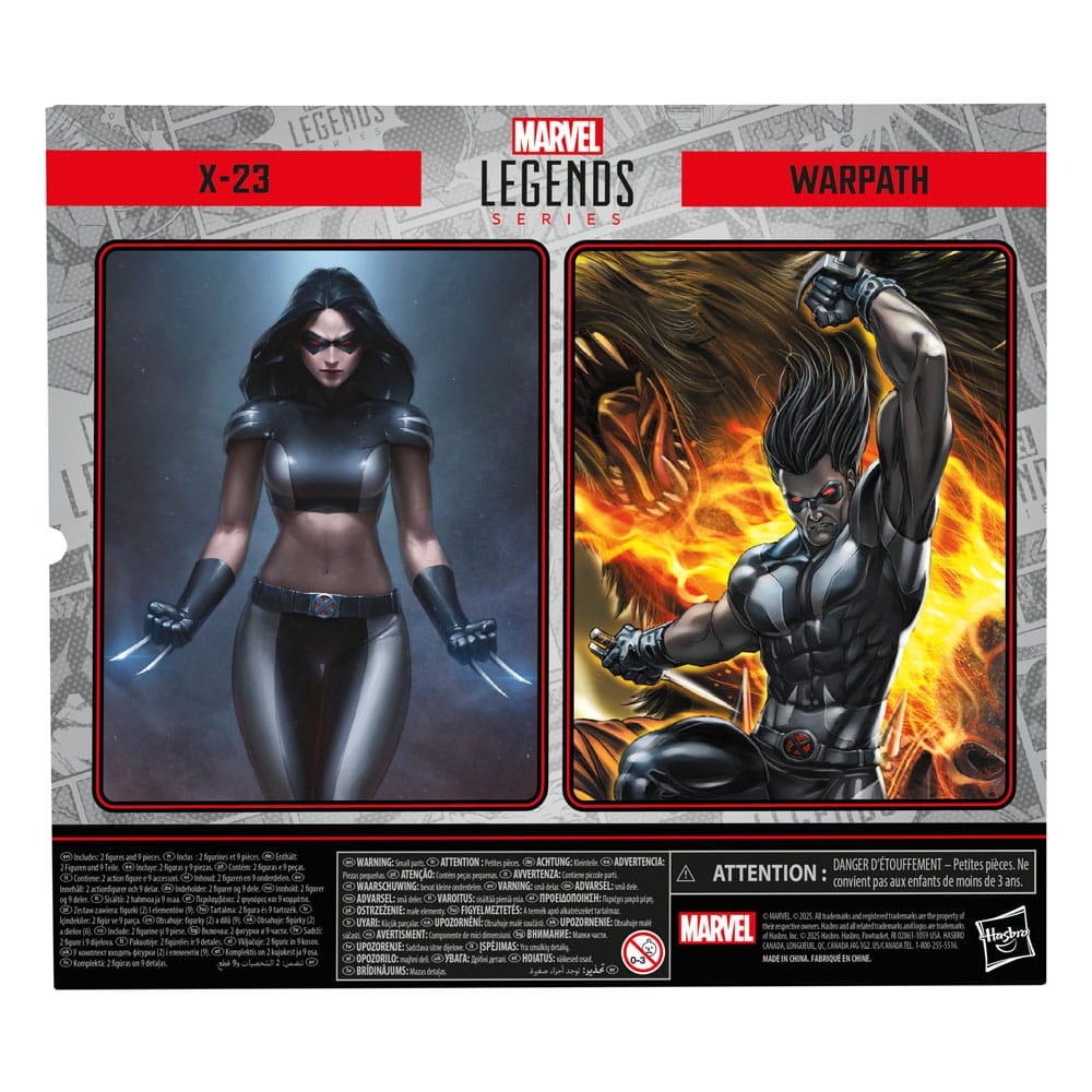 X-Force Marvel Legends Action Figure 2-Pack X-23 & Warpath 15 cm