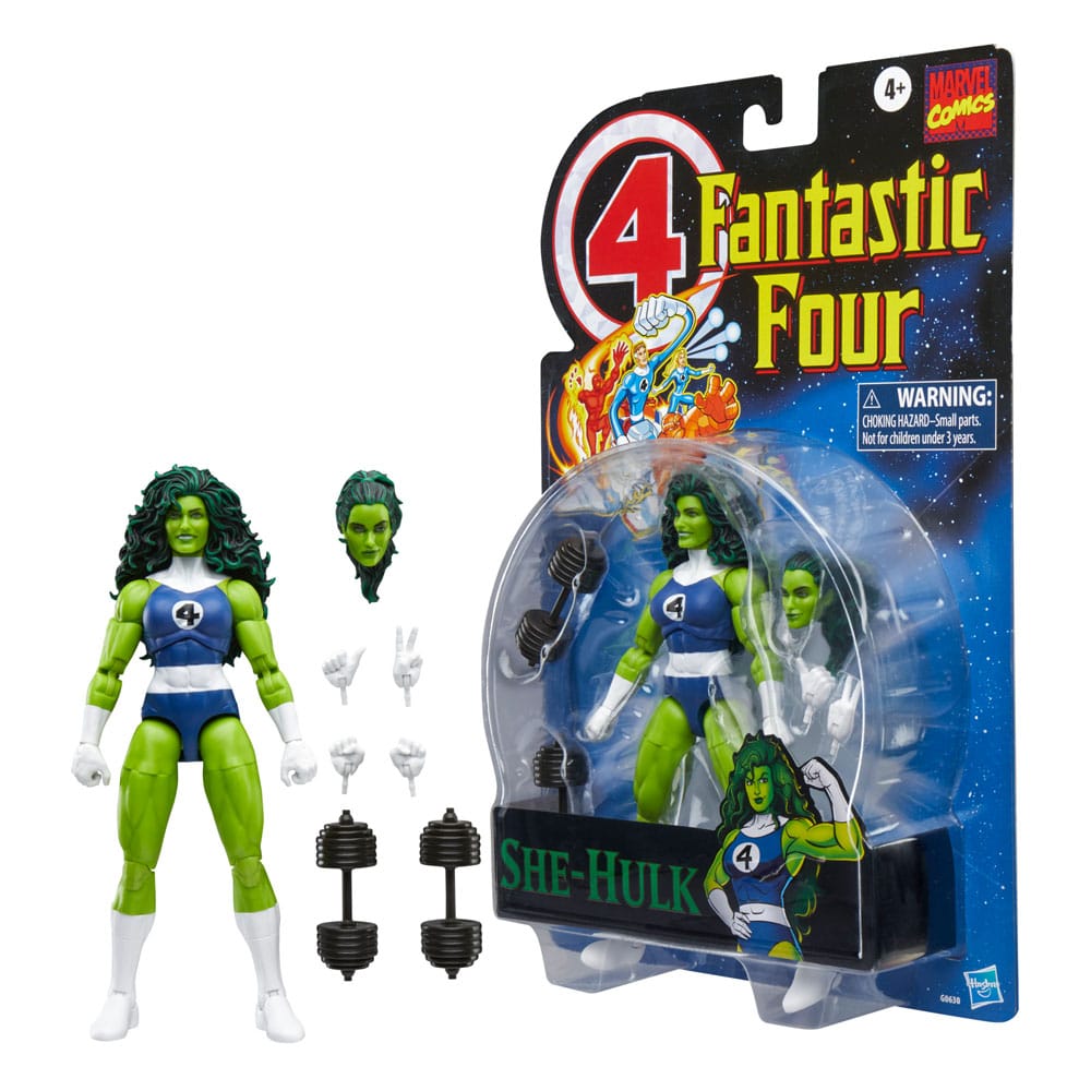 Fantastic Four Marvel Legends Retro Action Figure She-Hulk 15 cm