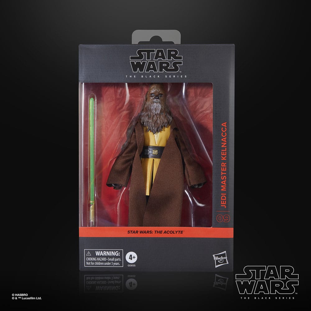 Star Wars: The Acolyte Black Series Action Figure Jedi Master Kelnacca 6-inch