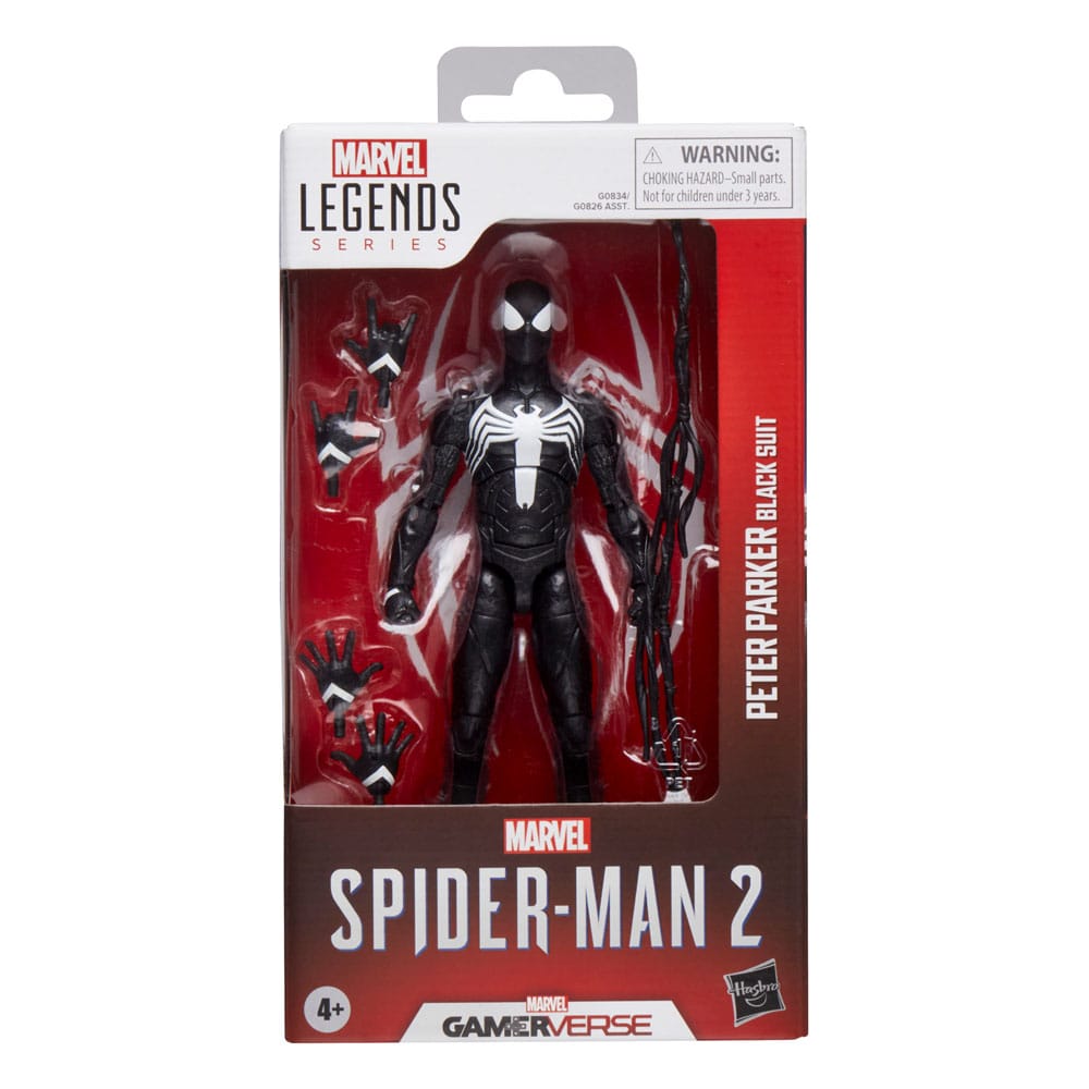 Spider-Man 2 Marvel Legends Gamerverse Action Figure Peter Parker (Black Suit) 15 cm