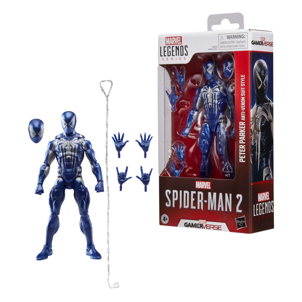Spider-Man 2 Marvel Legends Gamerverse Action Figure Peter Parker (Poison Suit Style) 15cm