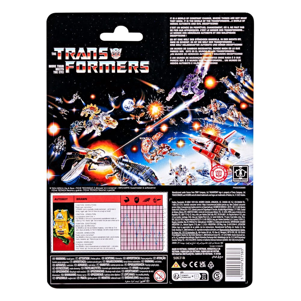 The Transformers Retro G1 Action Figure Autobot Brawn 13 cm