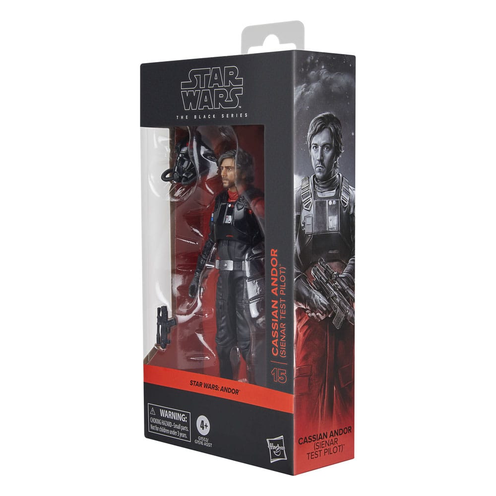 Star Wars: Andor Black Series Action Figure Cassian Andor (pilota collaudatore di Sienar) 15 cm