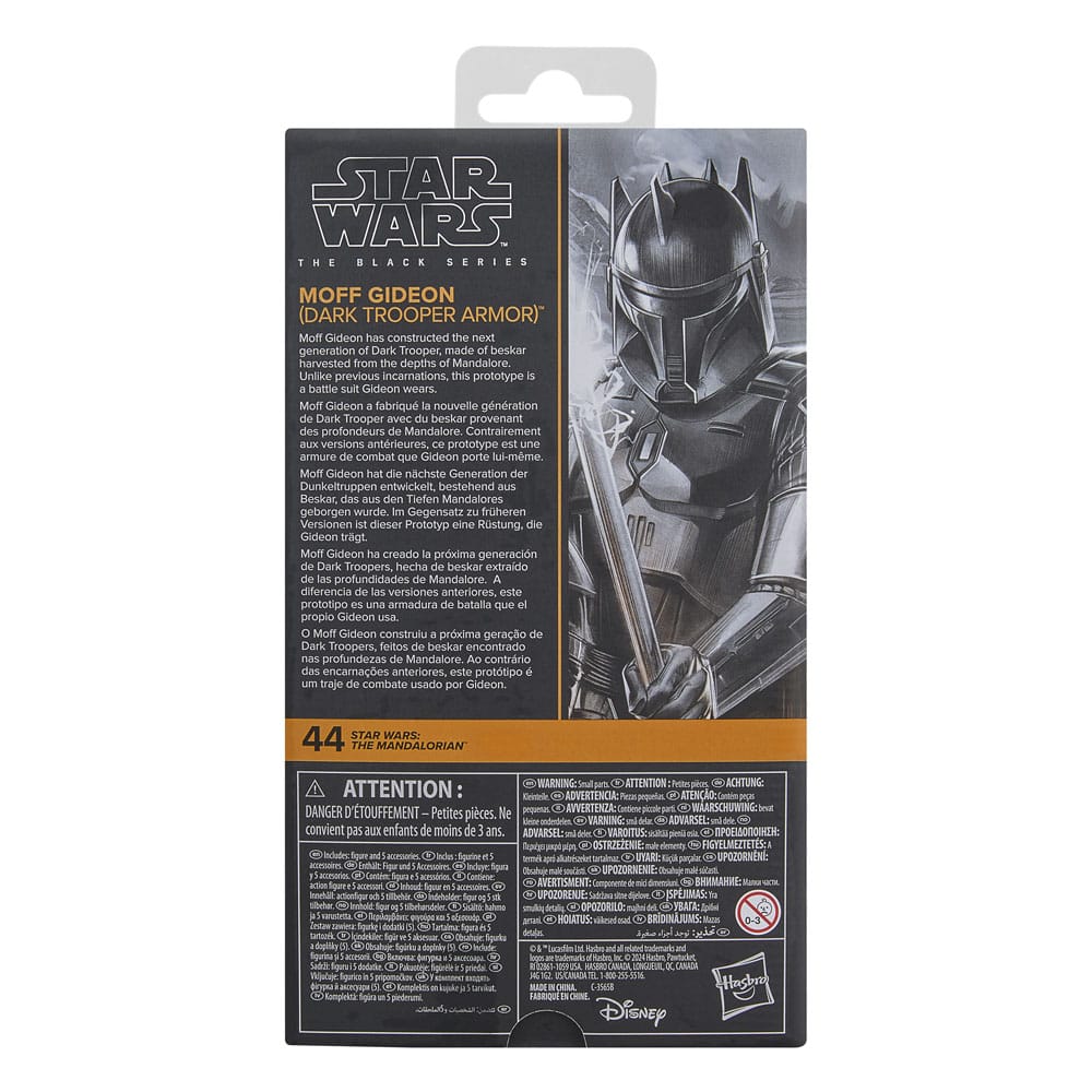 Star Wars: The Mandalorian Black Series Action Figure Moff Gideon (Dark Trooper Armor) 6-inch