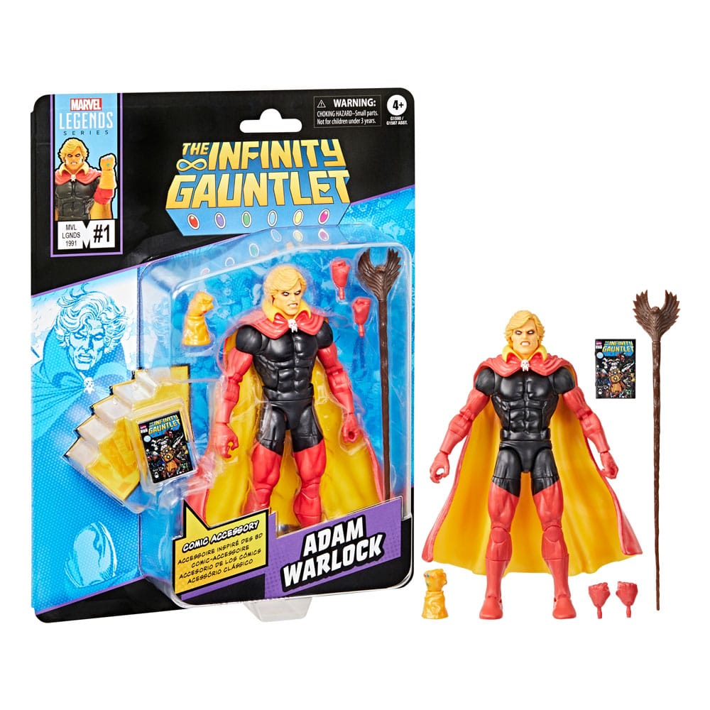Action figure di Adam Warlock, Guanto dell'Infinito, Marvel Legends, 15 cm