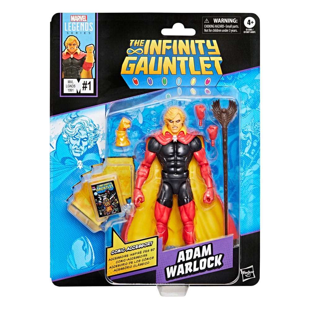 Action figure di Adam Warlock, Guanto dell'Infinito, Marvel Legends, 15 cm