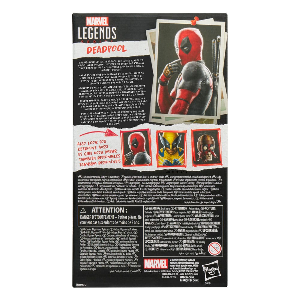 Deadpool & Wolverine Marvel Legends Action Figure Deadpool 15 cm