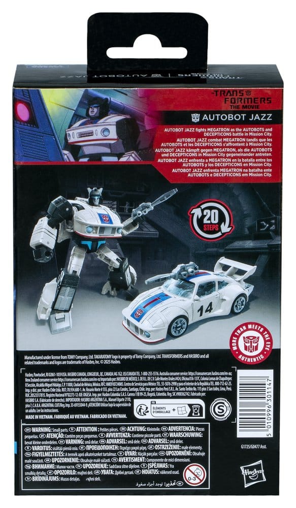 The Transformers: The Movie Studio Series Deluxe Class Action Figure Autobot Jazz 11 cm