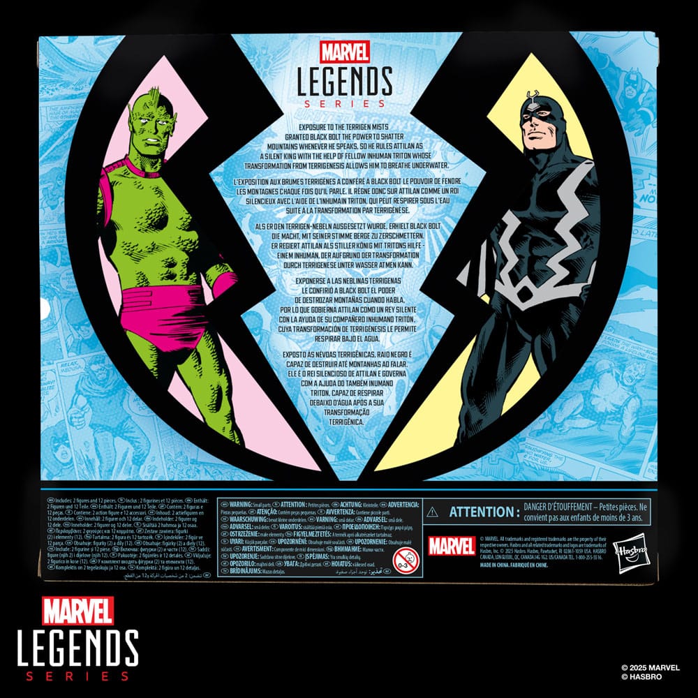 Inhumans Marvel Legends Action Figure 2-Pack Black Bolt & Marvel's Triton 15 cm