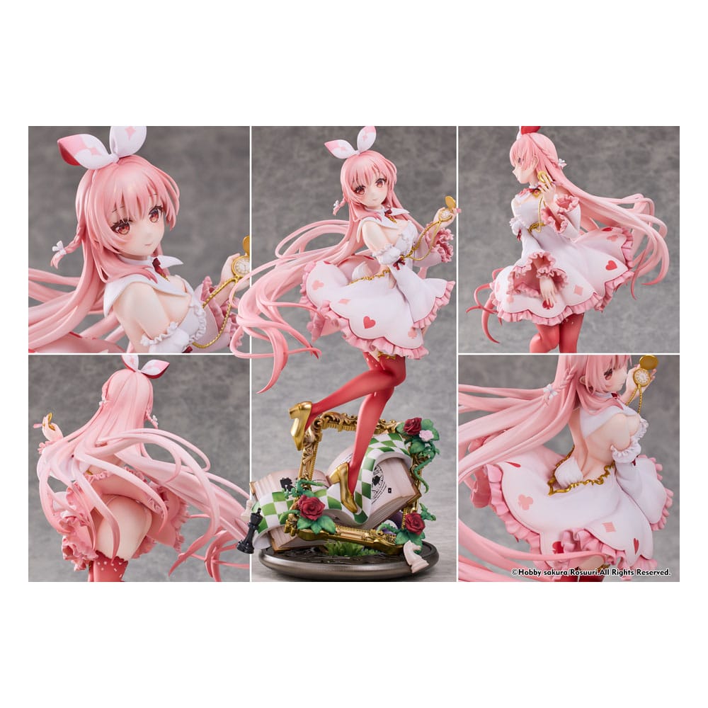 Original Character PVC Statue 1/7 White Rabbit Rosu Wonderland Ver. Illustrated by Rosuuri Deluxe Edition 29 cm