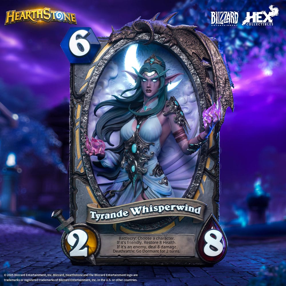 Hearthstone 3D Art Frame Statue Tyrande Whisperwind 31 cm