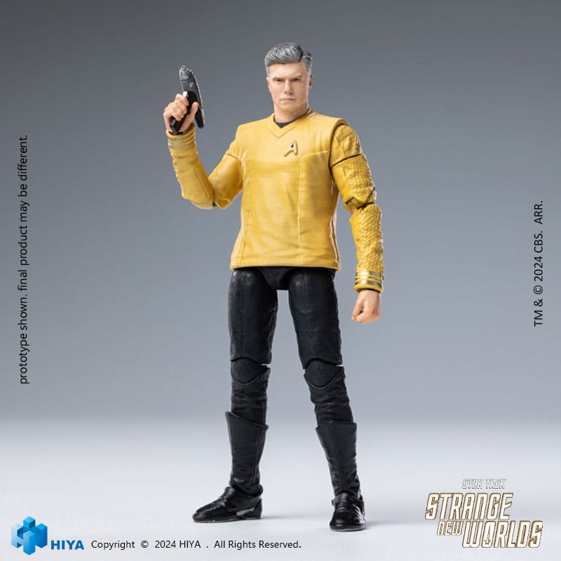 Star Trek Strange New Worlds Exquisite Mini Series Actionfigure 1/18 Pike 11 cm