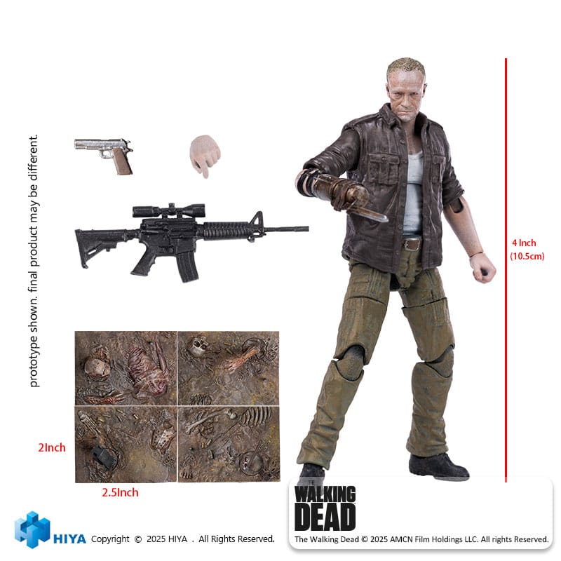 The Walking Dead Exquisite Mini Action Figure 1/18 Merle 11 cm