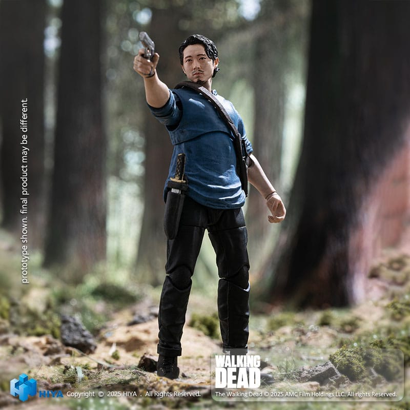 The Walking Dead Exquisite Mini Series  Actionfigur 1/18 Glenn 11 cm