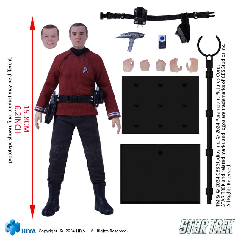 Star Trek 2009 Exquisite Super Series Actionfigure 1/12 Scotty 16 cm