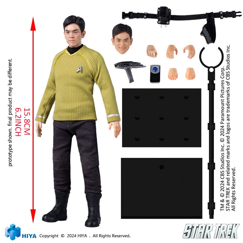Star Trek 2009 Exquisite Super Series Actionfigure 1/12 Sulu 16 cm